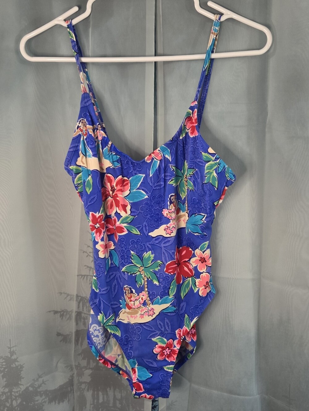 Islander Blue Floral One-Piece Swimsuit